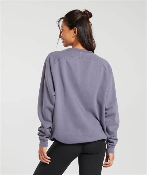 oversized fleece sweatshirt|gymshark training oversized fleece sweatshirt.